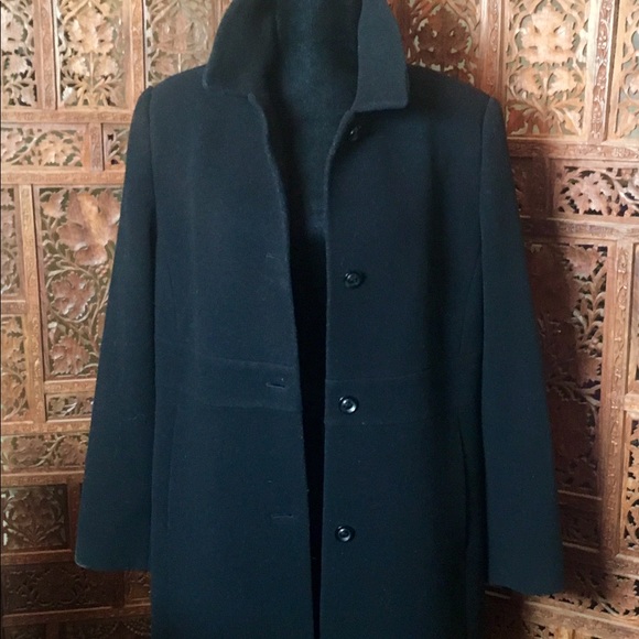 :: Preston & York Black Trench Coat - Picture 2 of 8